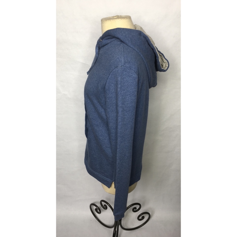 Made By Riley Blue Varsity 'R' Hooded Sweatshirt - Picture 3 of 6
